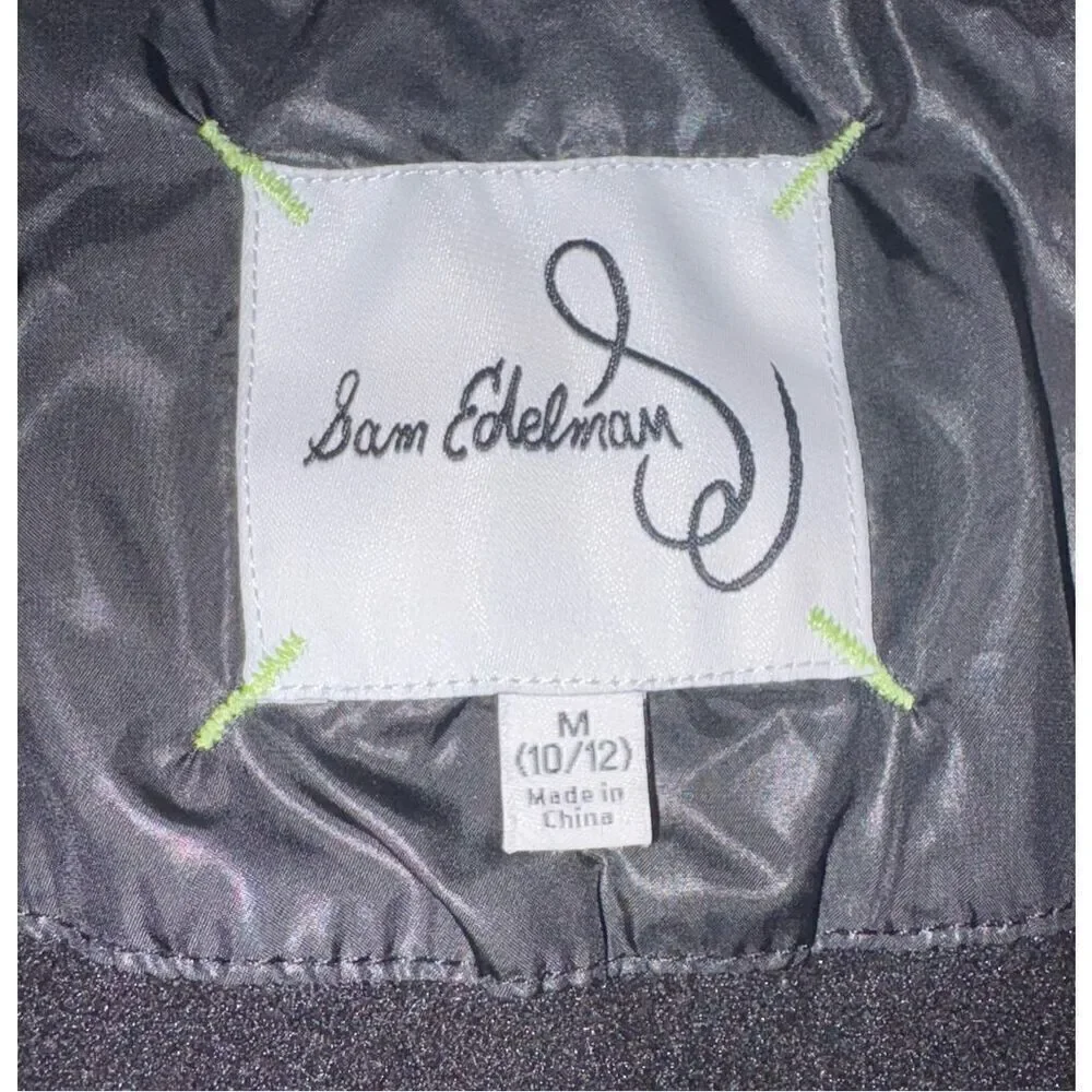 Sam Edelman Faux Sherpa Colorblock Puffer Jacket